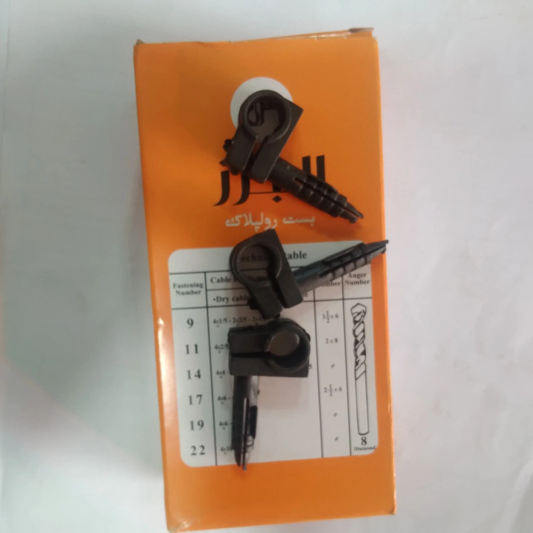 بست کابل یکطرفه سایز11 رولپلاک کابل سایز11 پک 10عددی