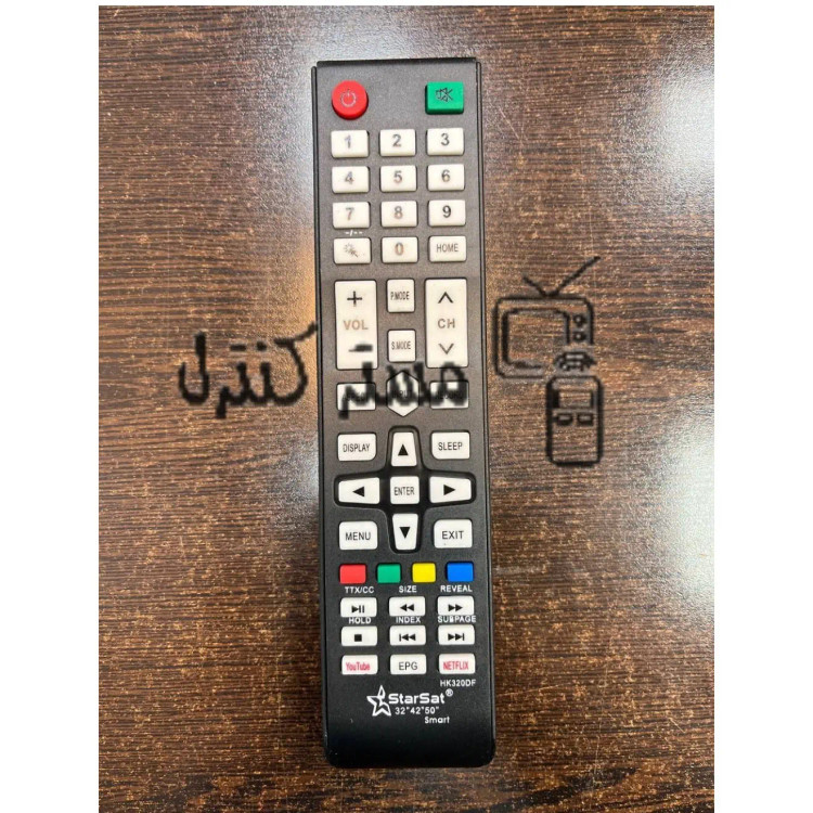 کنترل تلویزیون ال ای دی جدید استارست دکمه سفید STARSAT