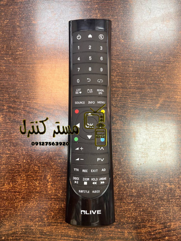 کنترل تلویزیون اولیو تخم مرغی جدید فابریک روکارتنی