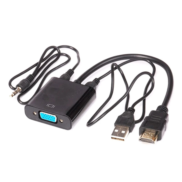 رابط تبدیل HDMI به VGA با کابل صدا آیفورتک مخصوص کنسول