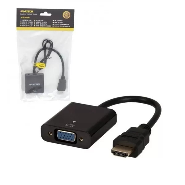 رابط تبدیل HDMI به VGA با کابل صدا آیفورتک مخصوص کنسول