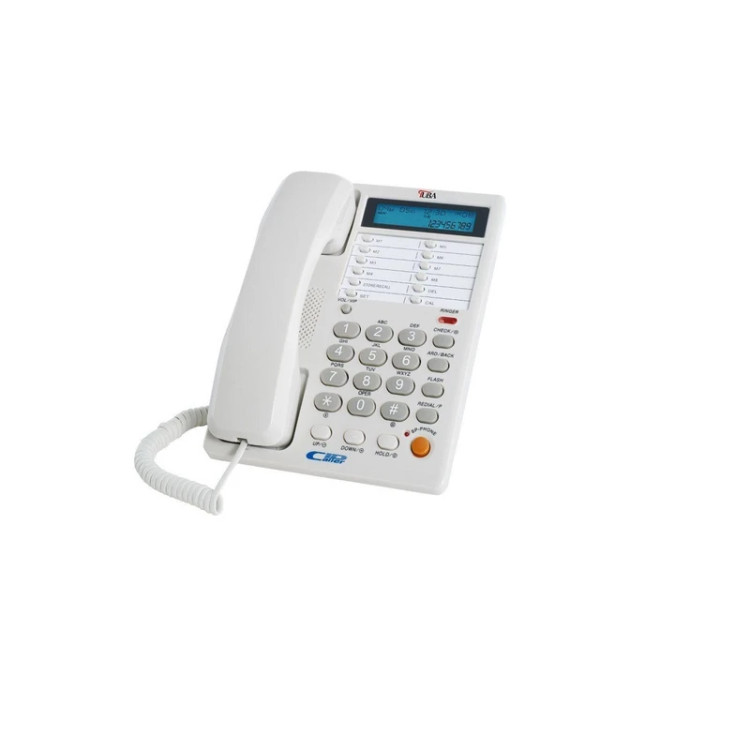 گوشی تلفن رومیزی طوبی مدل T_300 رنگ مشکی و سفید
