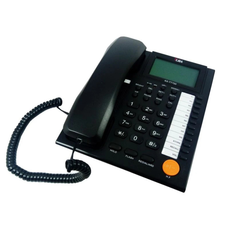 گوشی تلفن رومیزی طوبی مدل T_700 رنگ مشکی و سفید