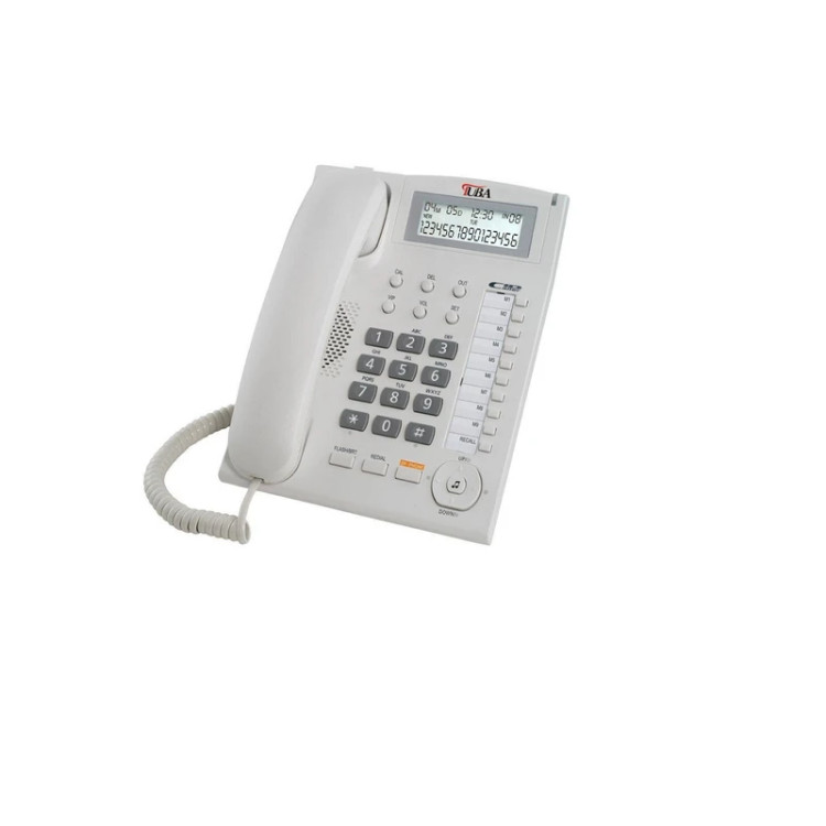 گوشی تلفن رومیزی طوبی مدل T_300 رنگ مشکی و سفید