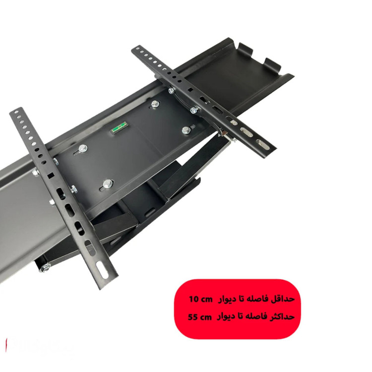 پایه تلویزیون پیکاوپایه PW16 سایز 55 تا 85 اینچ دوبازو دیواری با گارانتی 36 ماهه